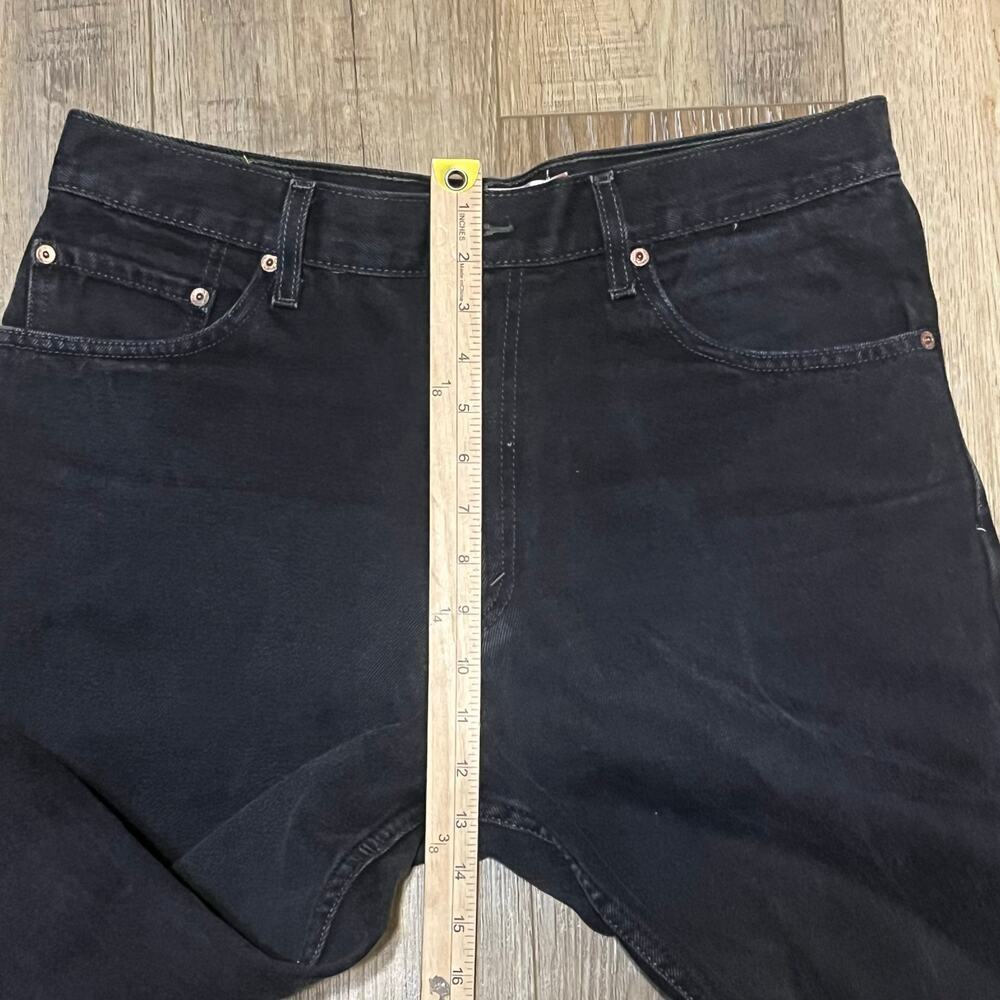 VTG Y2K Levi’s 550 Relaxed Fit Straight Leg Jeans Black Mens 34x36 Grunge Work - Picture 9 of 10